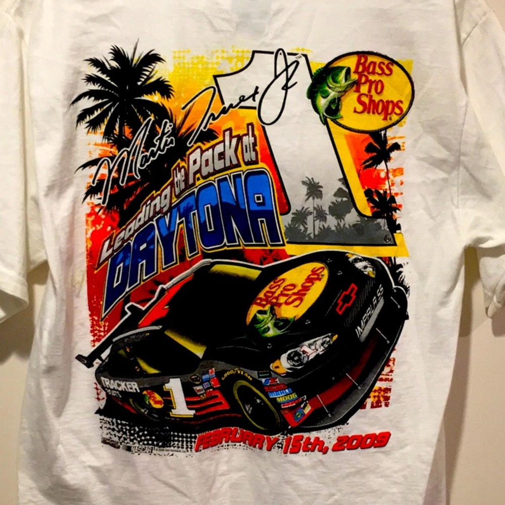 Martin Truex Jr. Bass Pro Shops Shirt. New W Tags. Men’s Medium. Made in 2009.